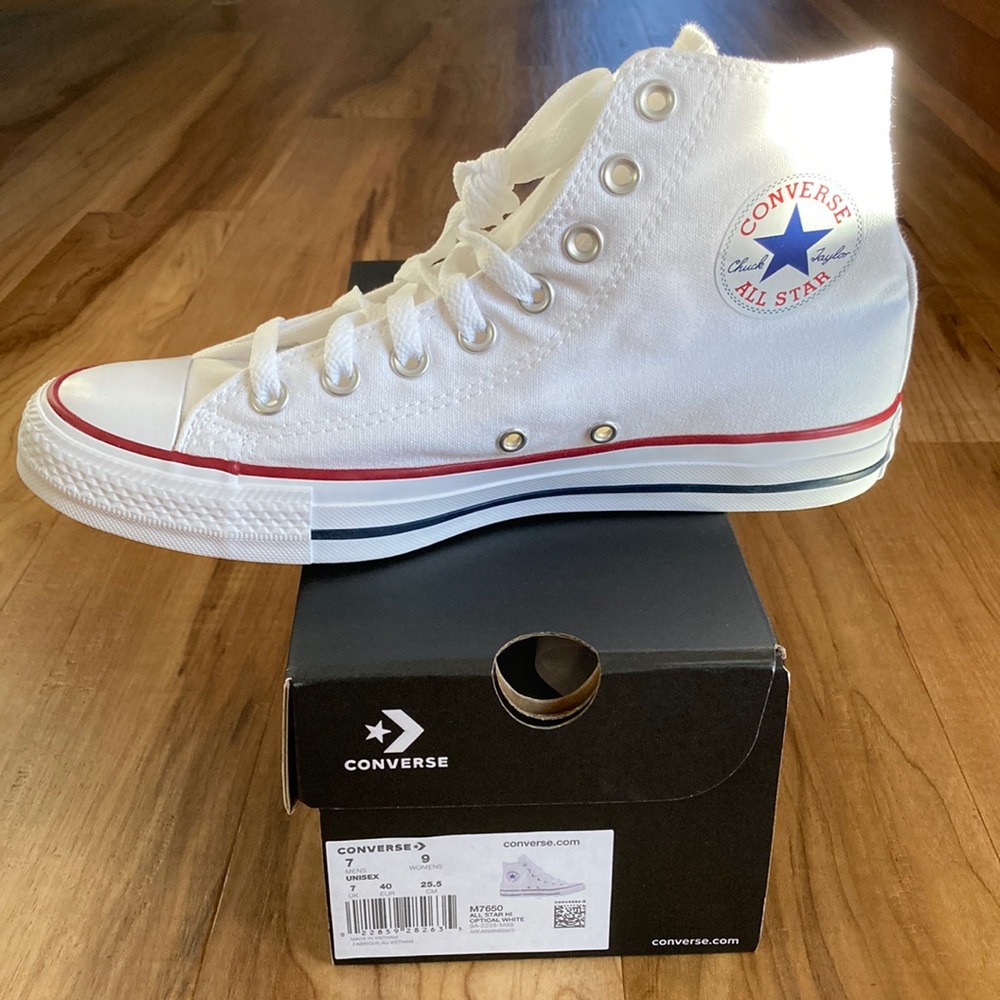 Converse all star high tops, white